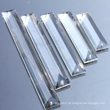 Triângulo de cristal por atacado para acessórios de iluminação de cortina de grânulo &amp; pingente